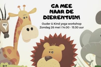 Ouder & Kind yoga workshop – Ga mee naar de dierentuin!